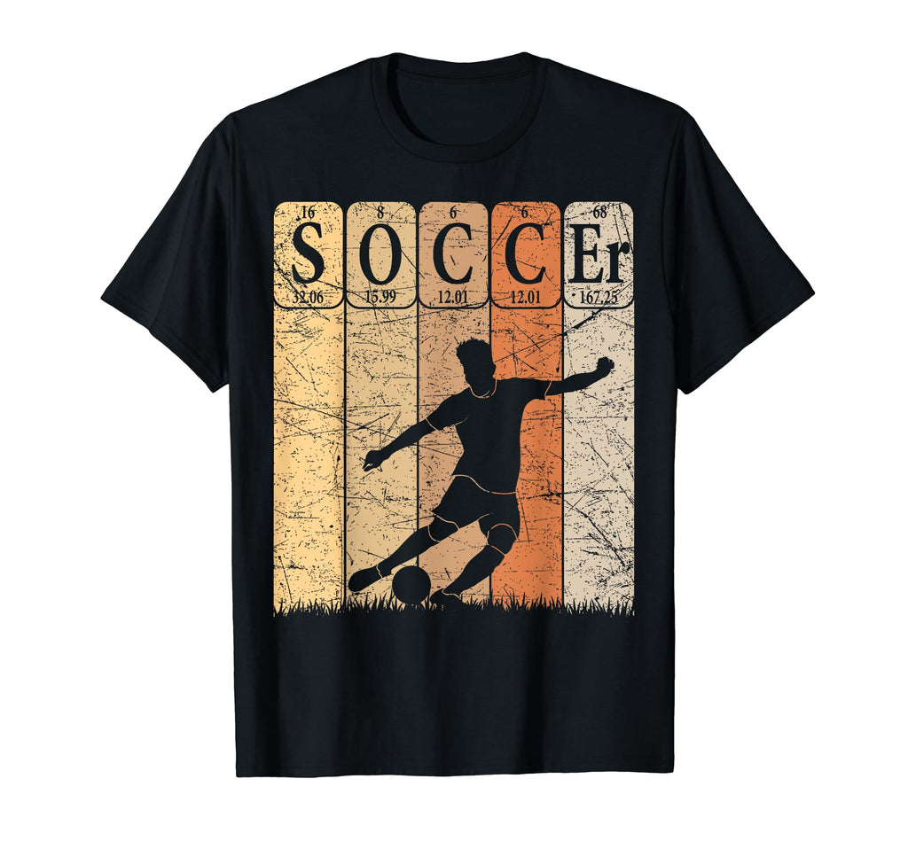 Soccer Periodic Table Elements T-Shirt - Aesthetic Graphic Men Women