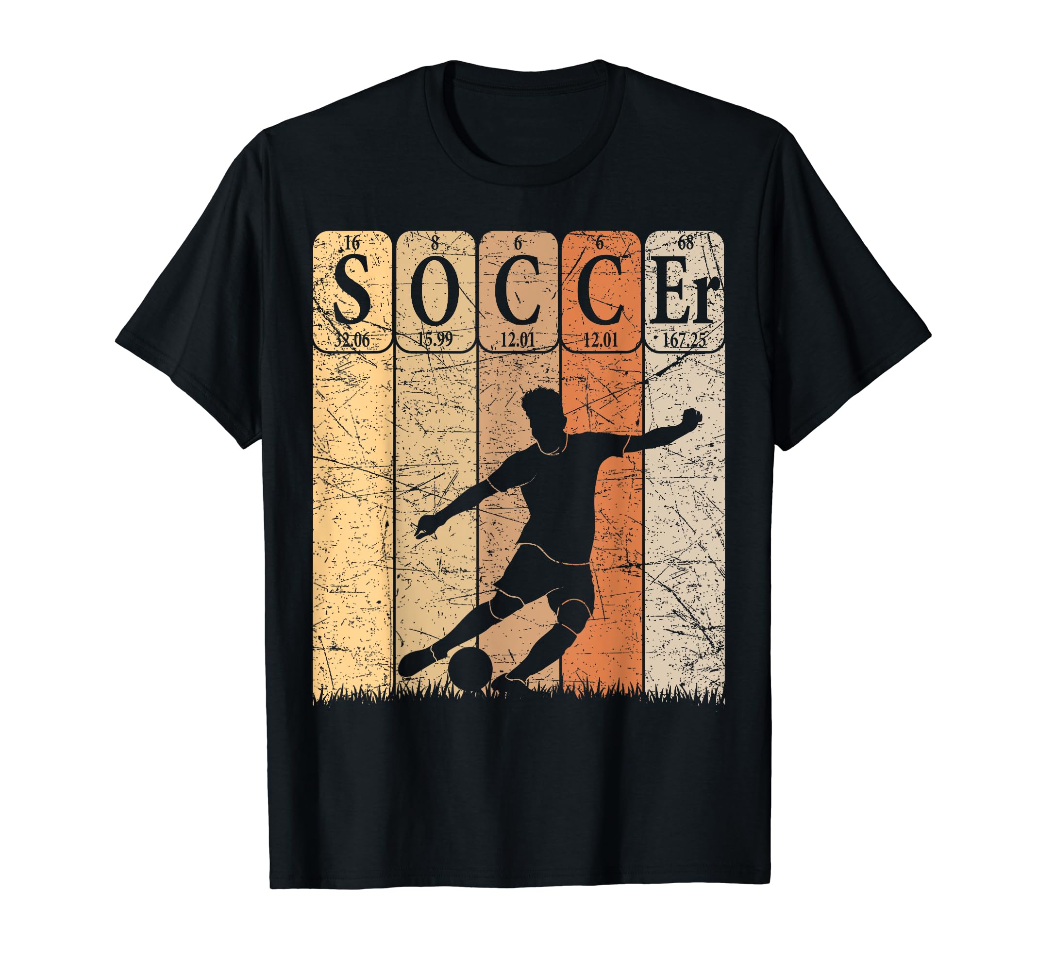 Soccer Periodic Table Elements T-Shirt - Aesthetic Graphic Men Women