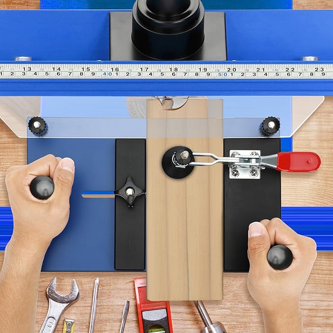 Rail Guide Coping Sled for Router Table,with 3 Packs Roundover Router Bit,Precise Clean Joints, Cabinet Doors, Drawer Fronts, Coping Jig For Router (5” Wide x 1-1/4”)