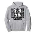 Be Goals Soccer Coquette Bow Hoodie - Unique Graphic Men Women