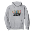 Soccer Sister Leopard Cheetah Trendy Hoodie - Fun Novelty Design Unisex