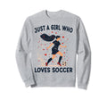 Soccer Lovers Gift Just Who Loves Sweatshirt - Graphic Print Men Women