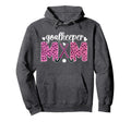 Field Hockey Goalkeeper Mom Leopard Hoodie - Minimalist Print for Adults