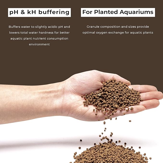 Ultum Nature Systems Controsoil - Freshwater Aqua Soil Substrate for Fish, Shrimp, Live Plant Propagation and Aquascaping - 6.8pH Low Ammonia, Volcanic Ash - Brown, Normal (1 Liter | 2LB)