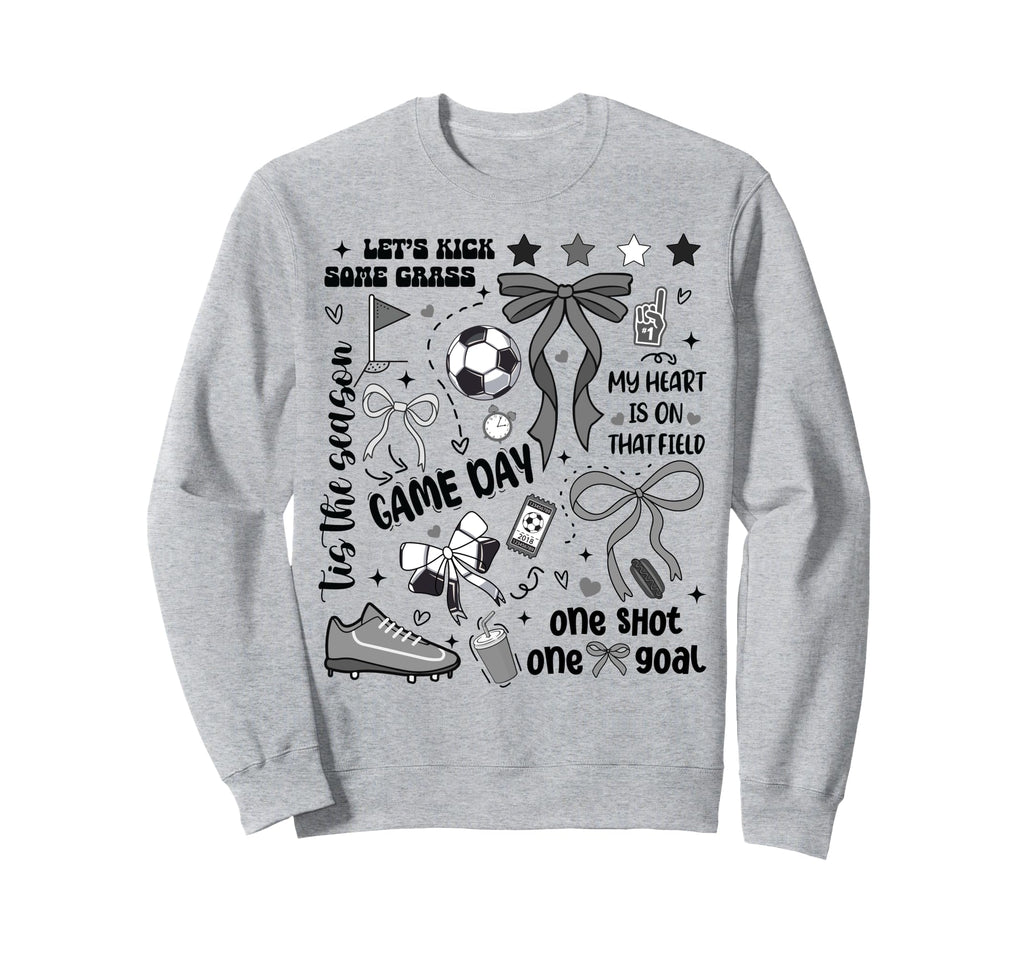 Soccer Mom Daughter Son Heart Sweatshirt - Aesthetic Graphic for Adults