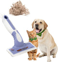 FurDozer X6 Pet Hair Remover & Auto Detailing Tool - Cat & Dog Hair Remover for Carpets, Car Interiors, Couches, Bedding, & Furniture - Reusable Pet Hair Removal Tool for Cat & Dog Fur & Lint, Purple