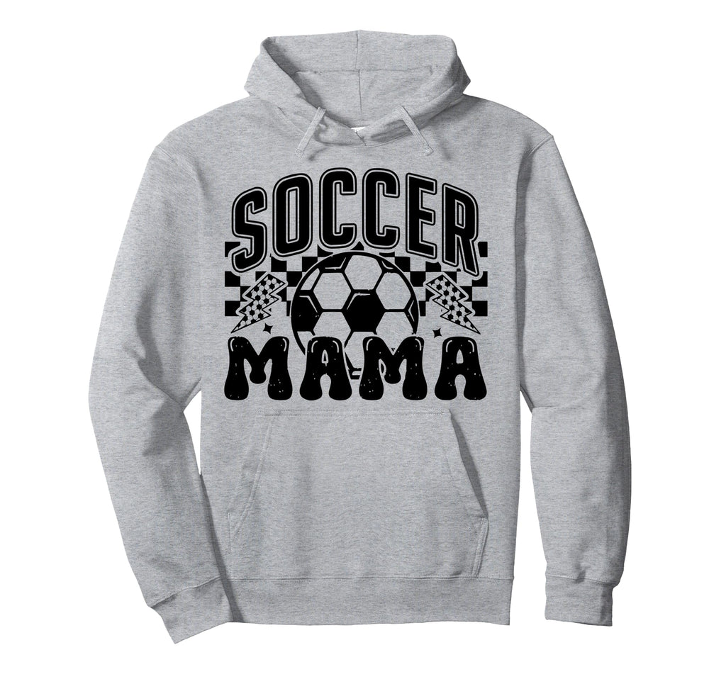 Soccer Mama Checkered Soccer Mom Soccer Hoodie - Streetwear Style Unisex