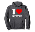 Red Heart I Love Kittle Hoodie - Novelty Apparel Men Women