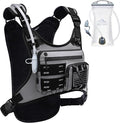 Running Vest with 2L Water Bladder, USA Original Patent, Lightweight Adjustable Chest Pack with Gear Holder, Reflective Running Hydration Vest for Women Men for Marathon