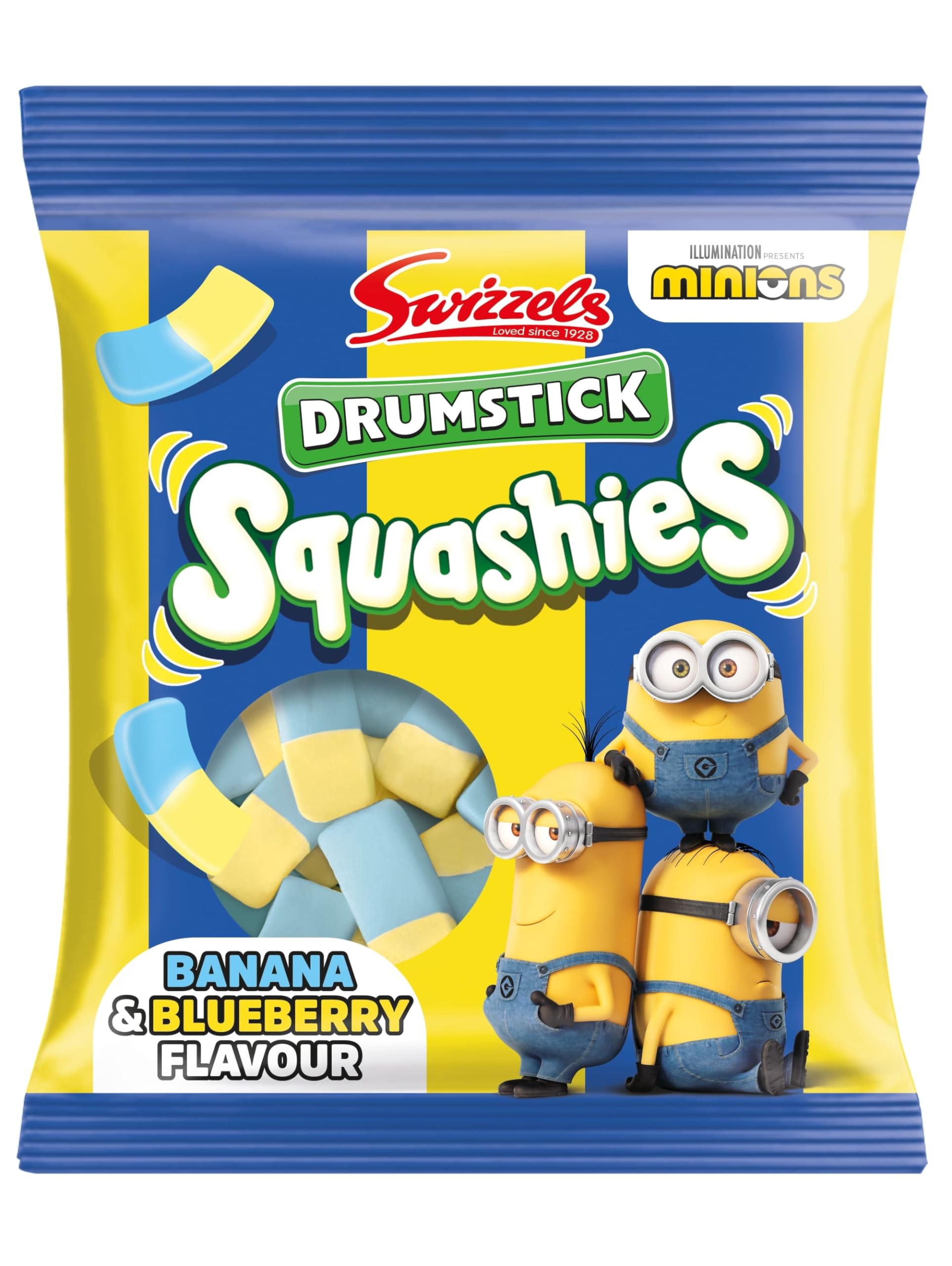 Swizzles Squashies Banana & Blueberry - Minions (120g) (Canada) 12ct