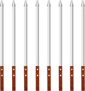 23.6 Inch Skewers for Kabobs 0.62 Inch Wide Kebab Skewer 8 Pack Reusable Metal Skewers for Grilling Long Kebab Stick Large Size Heavy Duty Kabob Sticks BBQ Skewer Set Stainless Steel.
