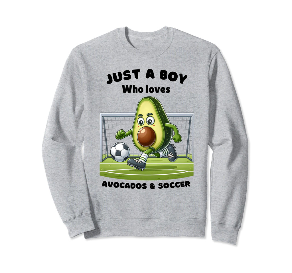 Just Who Loves Avocado And Soccer Sweatshirt - Trendy Graphic Men Women