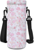 AUPET Water Bottle Sling Bag Carrier Crossbody Sleeve,Insulated Neoprene Bottle Case Holder Pouch Cover 500ML/17oz with Shoulder Strap for Walking Women Men