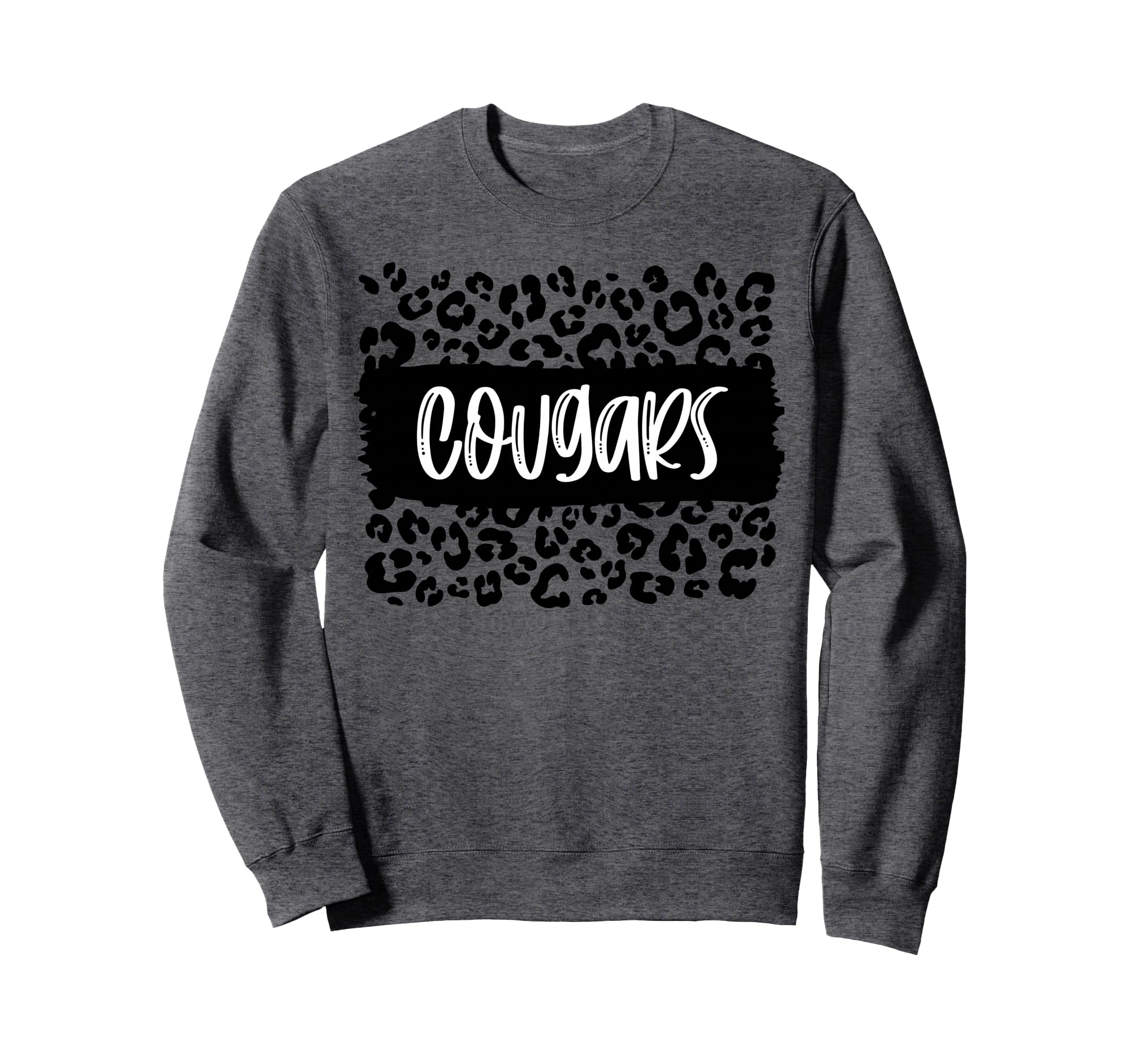 Cougars Team Mascot School Spirit Sweatshirt - Streetwear Style for Adults