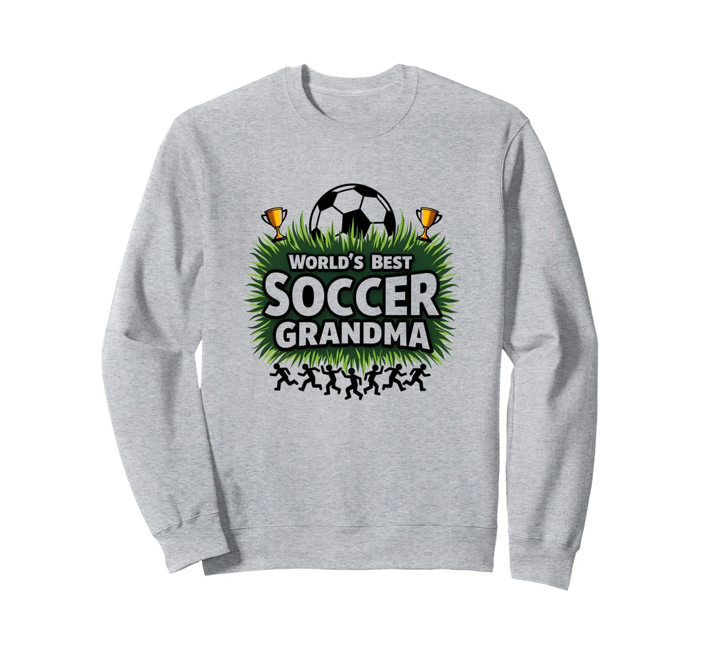 Worlds Best Soccer Grandma Sweatshirt - Custom Art Print for Adults