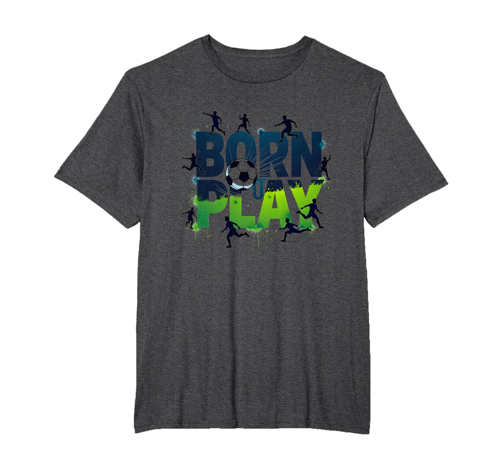 Born To Play Soccer Athlete Passion T-Shirt - Minimalist Print for Adults