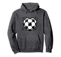 Soccer Ball Heart Mom Fan Casual Hoodie - Trendy Graphic Men Women