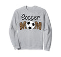 Soccer Mom Leopard Funny Soccer Mom Sweatshirt - Graphic Print Men Women