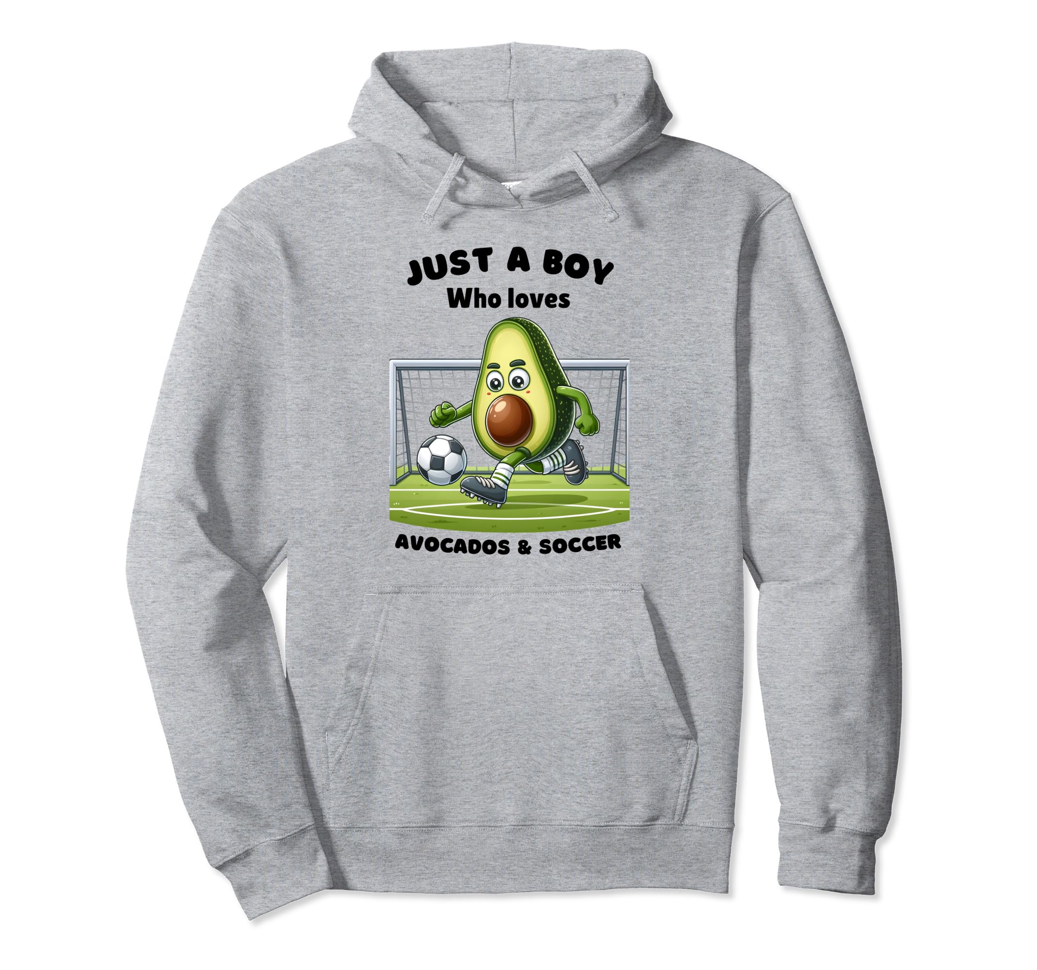 Just Who Loves Avocado And Soccer Funny Hoodie - Trendy Graphic Men Women