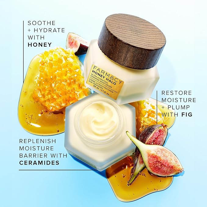 Farmacy Melt & Moisturize Duo - Travel Size Skin Care Set with Green Clean Makeup Remover Balm & Honey Halo Moisturizer Face Cream - Cleanses Skin & Hydrates for a Plump, Dewy Glow (2 Count)