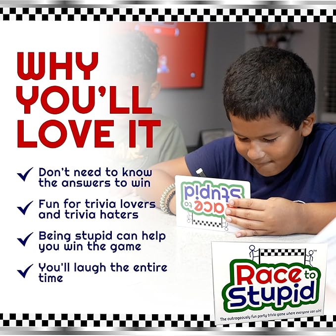 Trivia Card Game – Family Games for Adults & Teens, Hilarious Party Games for Family Game Night Fun, Educational & Challenging Trivia Cards & Adult Gifts for Birthdays & Celebrations