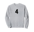 Number 4 80S 90S Soccer Team Sweatshirt - Casual Everyday Wear for Adults