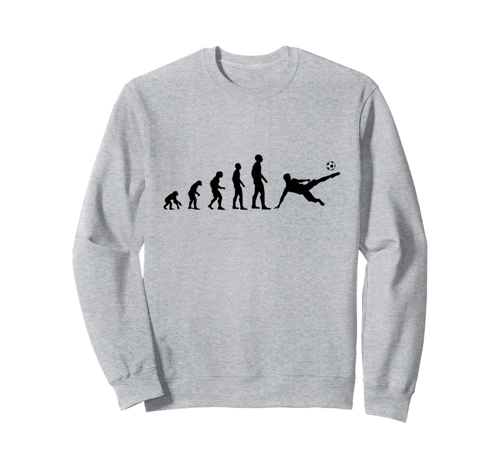 Evolution Football Funny Gift Soccer Sweatshirt - Fun Novelty Design Unisex