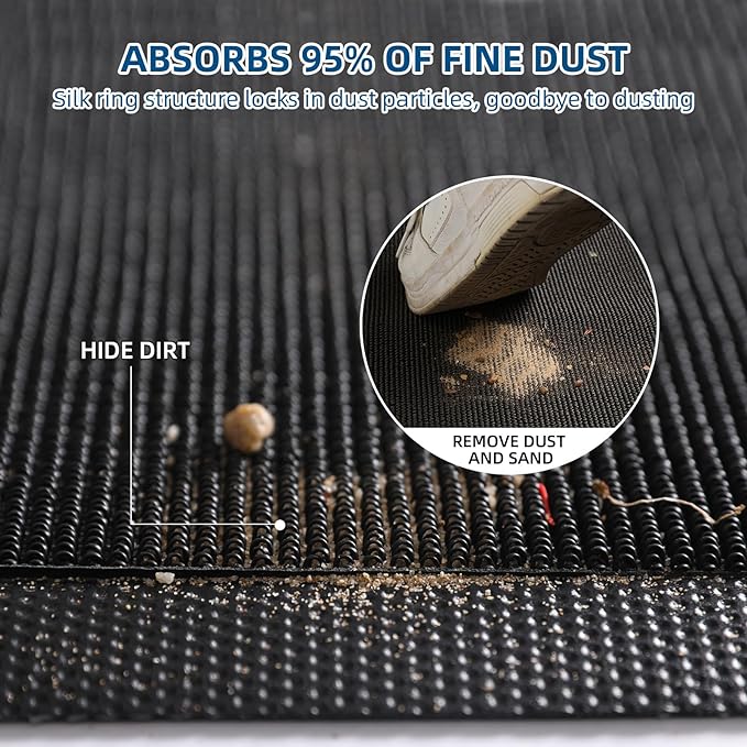 Custom Commercial Grade Floor Mat Doormat Entryway Area Rug Welcome Carpet for Business Home Indoor/Outdoor Non Slip Washable Durable