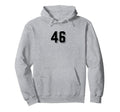 Number 46 80S 90S Soccer Team Jersey Hoodie - Trendy Graphic Unisex