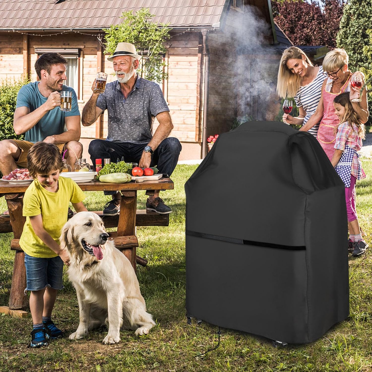 Grill Griddle Cover Compatible for Charbroil Bistro Pro Electric Grill & Griddle, Portable Gas BBQ Covers, Waterproof Outdoor Electric Grills Cover-23 D x 32.8" W x 39.6" H