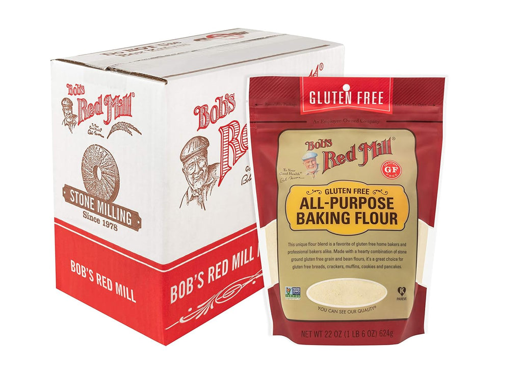 Bob's Red Mill, All-Purpose Baking Flour, Pack of 4 (22 Oz. Each)