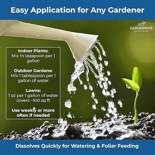 20-20-20 Water-Soluble Fertilizer – Powder for Liquid Plant Food for Indoor & Outdoor Plants, Orchids, Vegetables, Lawns, Flowers – 20 20 20 Fertilizer (8 oz)