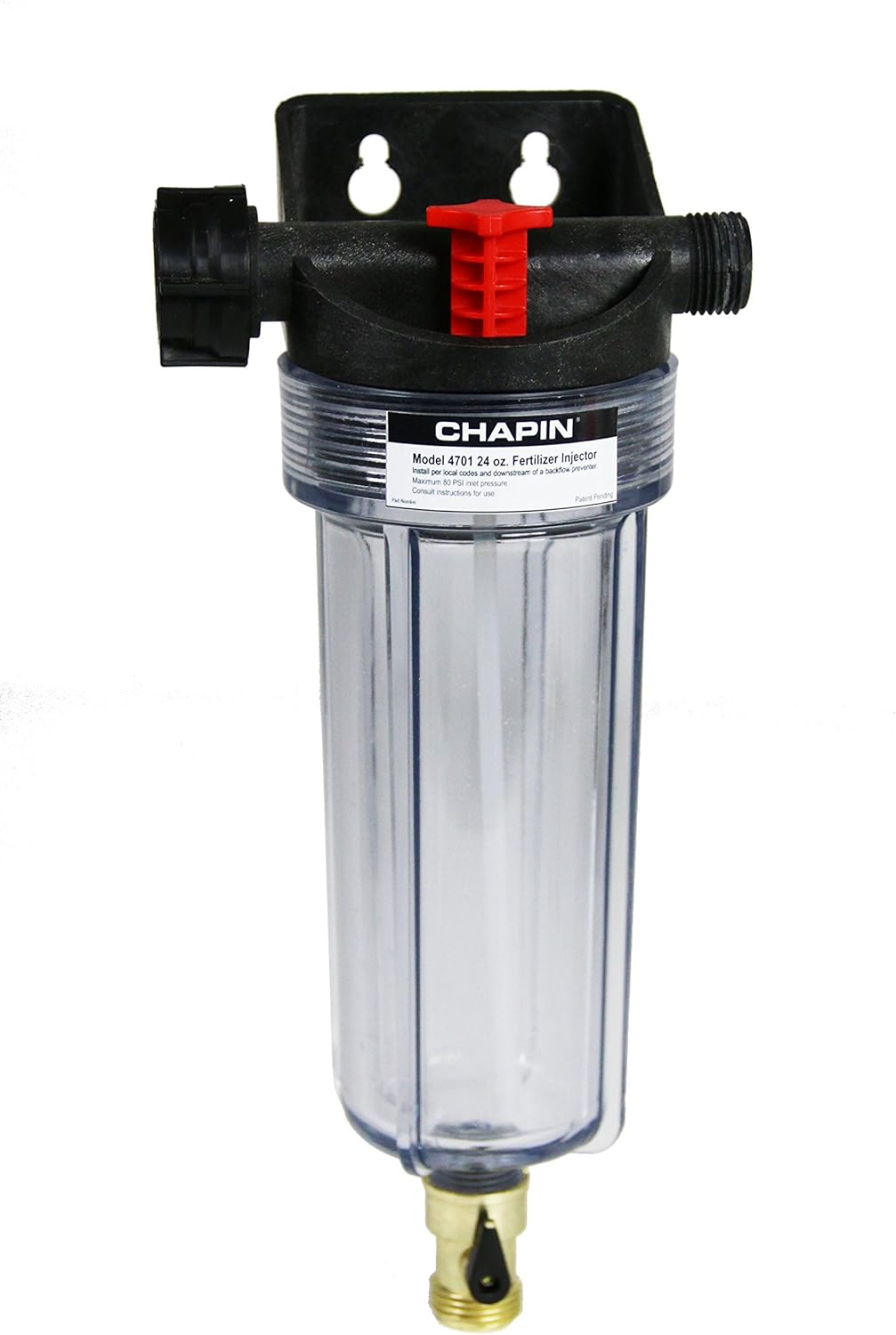 Chapin 4701 HydroFeed 24-Ounce in-Line Auto-Mix Fertilizer Injector System, 24-Ounce, Drip Irrigation System (1 Feeder/Package)