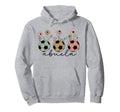 Soccer Abuela Wildflower Floral Spring Hoodie - Graphic Print for Adults