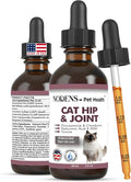 NODENS CAT Hip and Joint Glucosamine for Cats with Chondroitin - Cat Pain Relief from Inflammation - Cat Joint Supplement for Improved Joint Flexibility - Natural Liquid cat Health Supplies 59ml