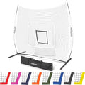 GoSportsGoSports Team Tone 7' x 7' Baseball & Softball Practice Hitting & Pitching Nets in Team Colors