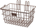 Retrospec Apollo-Lite Lift-Off Bike Basket - Detachable Steel Handlebar Basket with Carrying Handle for Commuting, Shopping & Beach Trips - 14.5in x 9.5in Weather-Resistant Biking Gear