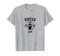 Soccer Coach Life Whistle Blowing T-Shirt - Fun Novelty Design Unisex