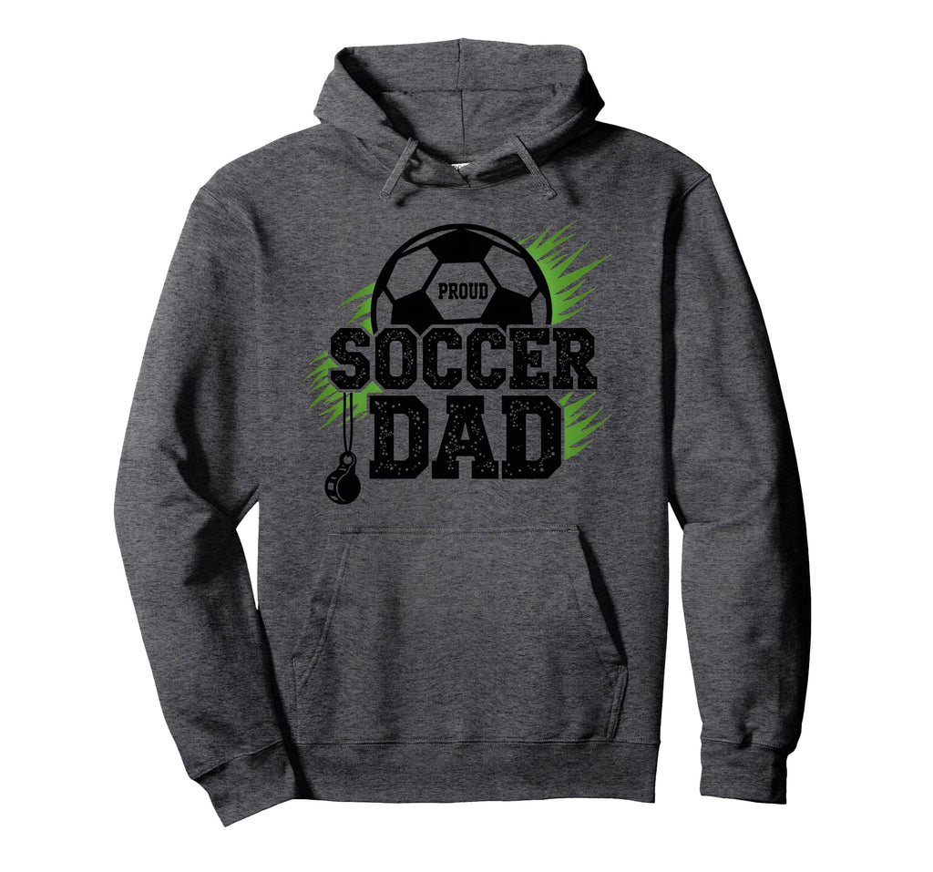 Proud Soccer Dad Whistle Sports Fan Hoodie - Casual Everyday Wear Unisex