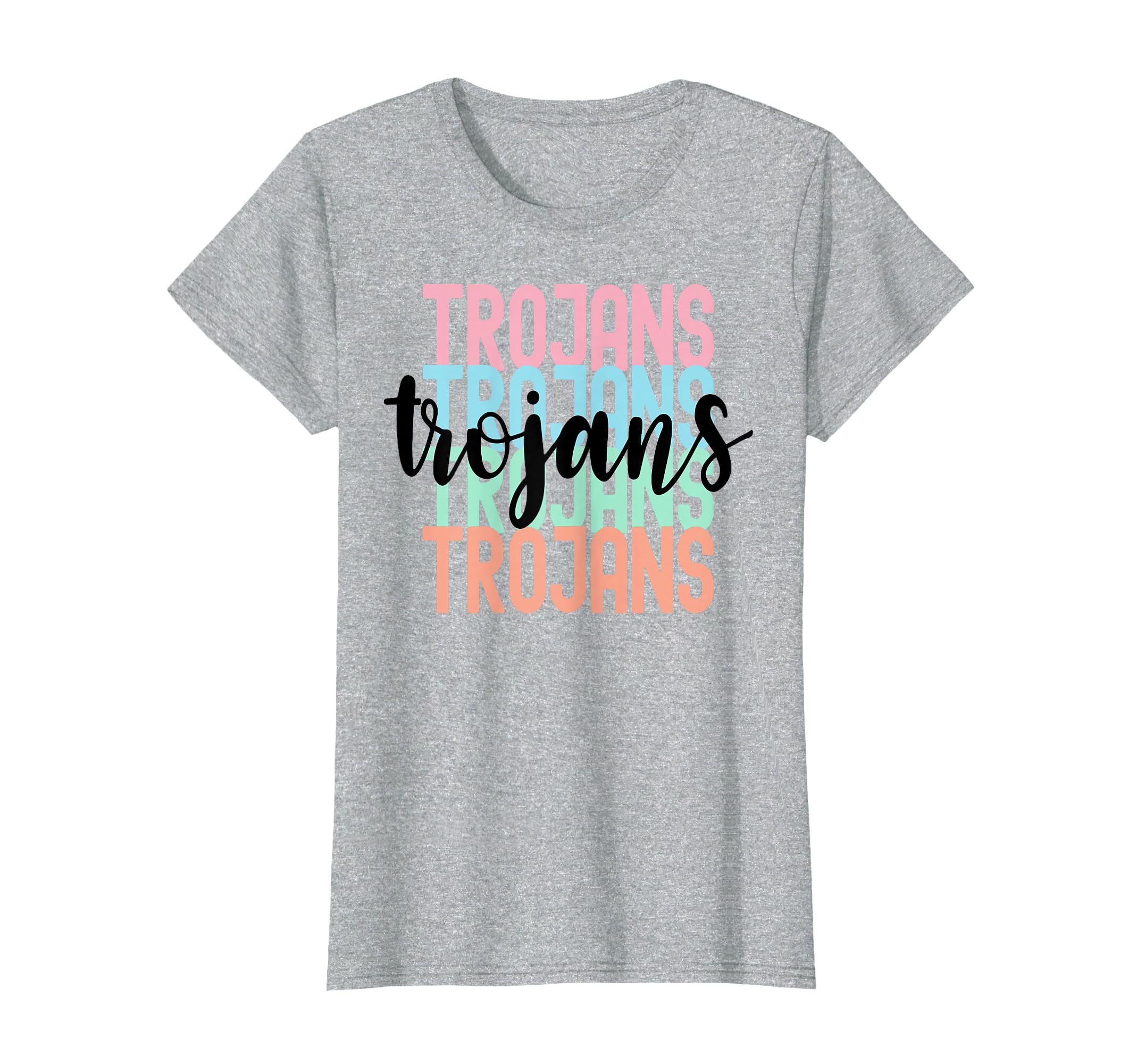 Trojans Team Mascot School Spirit Game T-Shirt - Unique Graphic for Adults