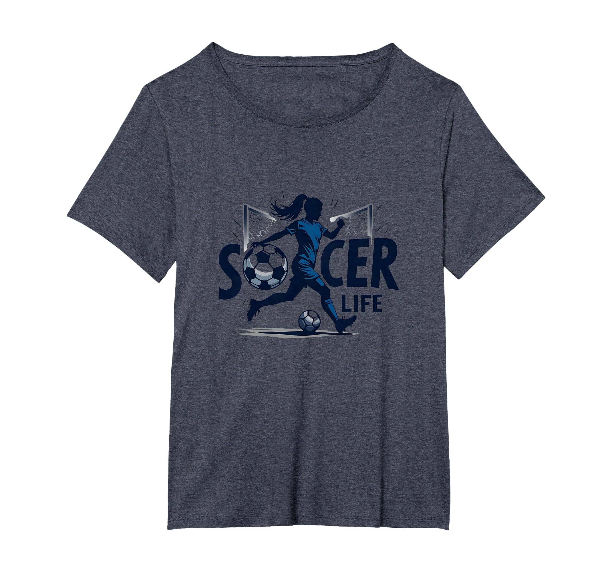 Soccer Is Life Womens Passion Beautiful T-Shirt - Graphic Print Unisex