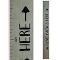 Wooden Growth Chart – Kids Height Chart, Wall Measurement for Kids, Height Chart for Wall, Growth Ruler for Children – Tribal Gray (63"x6.7")