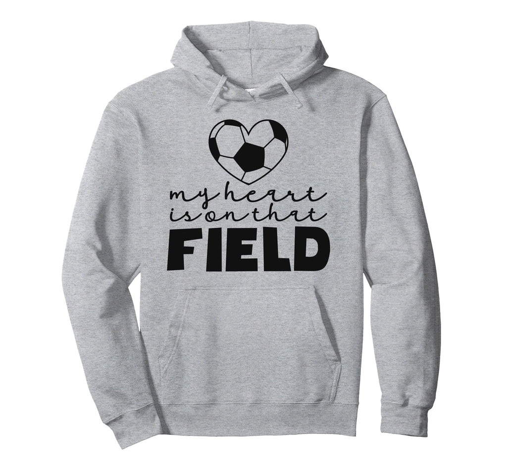 My Heart Is That Field Soccer Mom Hoodie - Casual Everyday Wear Men Women