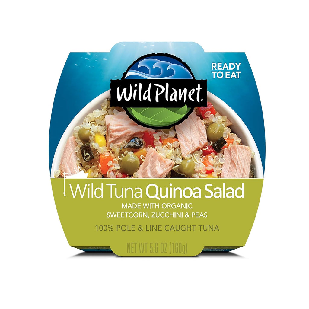 Wild Planet Quinoa Tuna Salad, 5.6 oz, 9-Pack