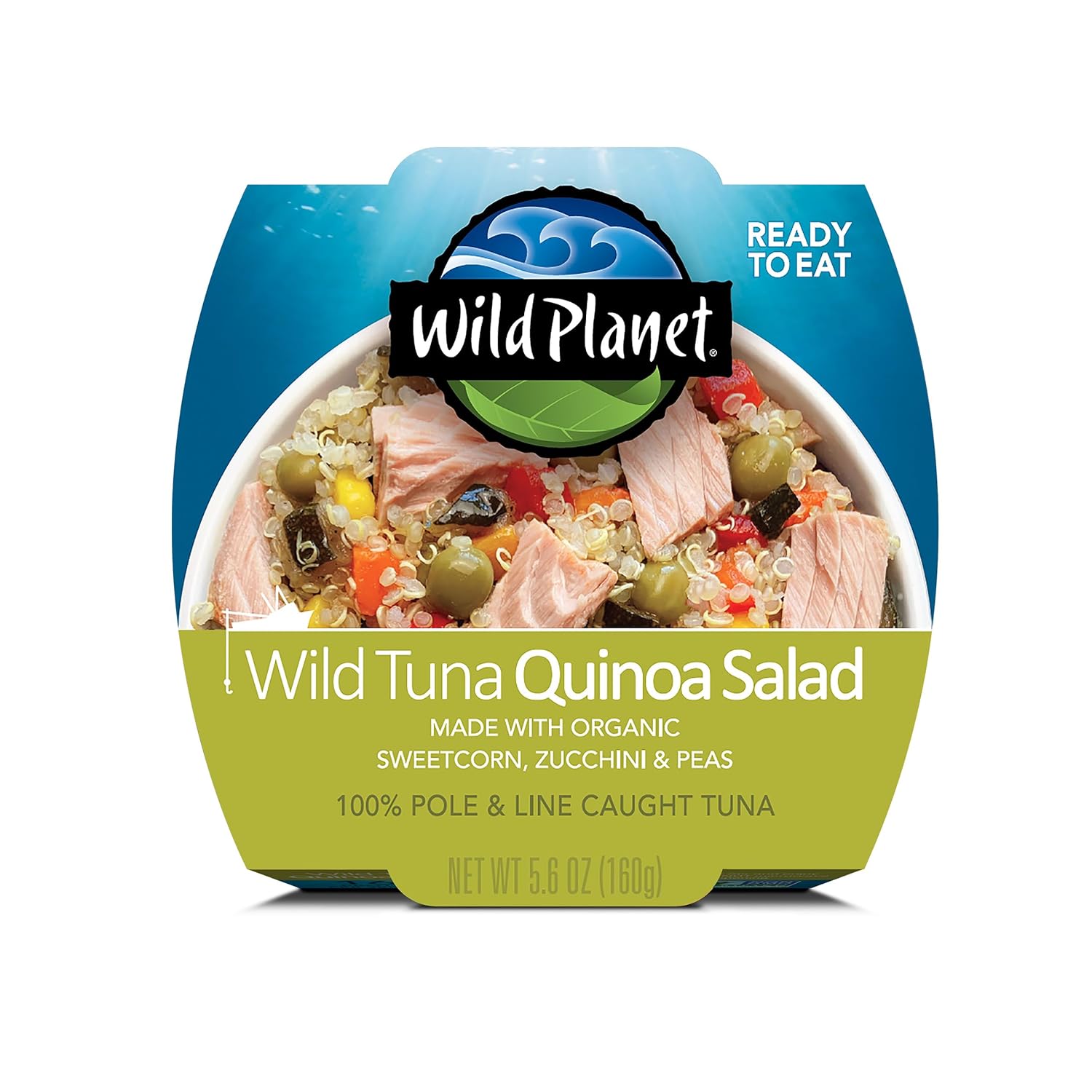 Wild Planet Quinoa Tuna Salad, 5.6 oz, 9-Pack