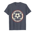 Soccer Blood Flows Here Passionate Fan T-Shirt - Minimalist Print Unisex
