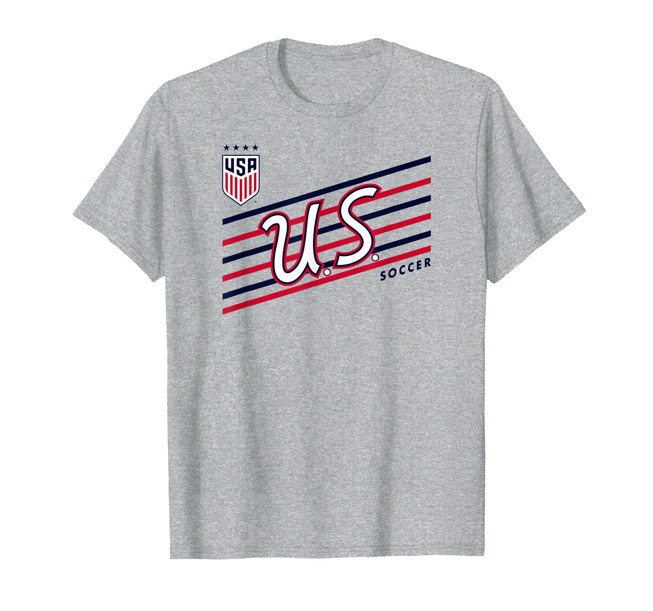 U S Soccer Perform Gray Uswnt T-Shirt - Custom Art Print Men Women