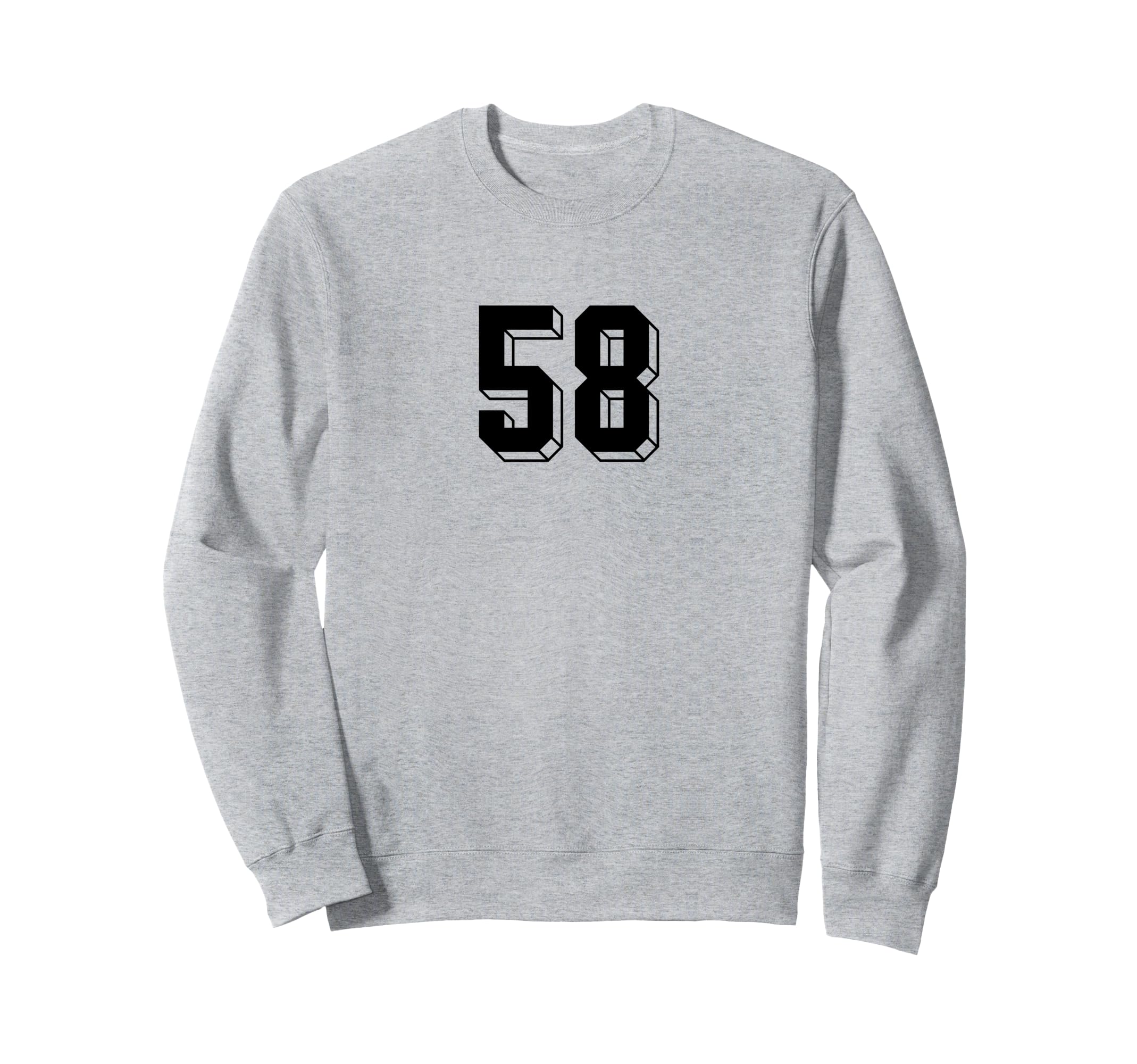 Number 58 80S 90S Soccer Team Sweatshirt - Unique Graphic for Adults