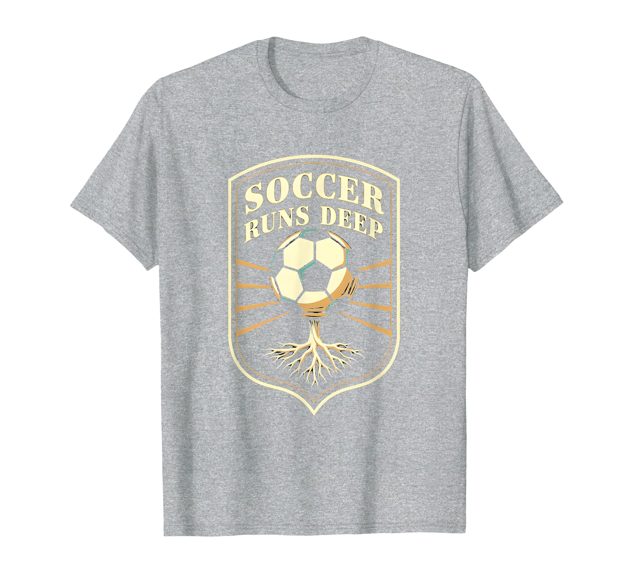 Soccer Runs Deep Passionate Fan T-Shirt - Novelty Apparel Unisex