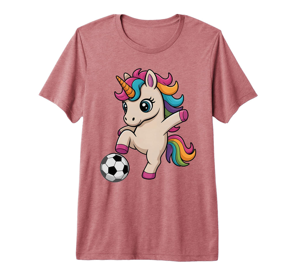 Unicorn Soccer Just Who Loves Score T-Shirt - Minimalist Print for Adults